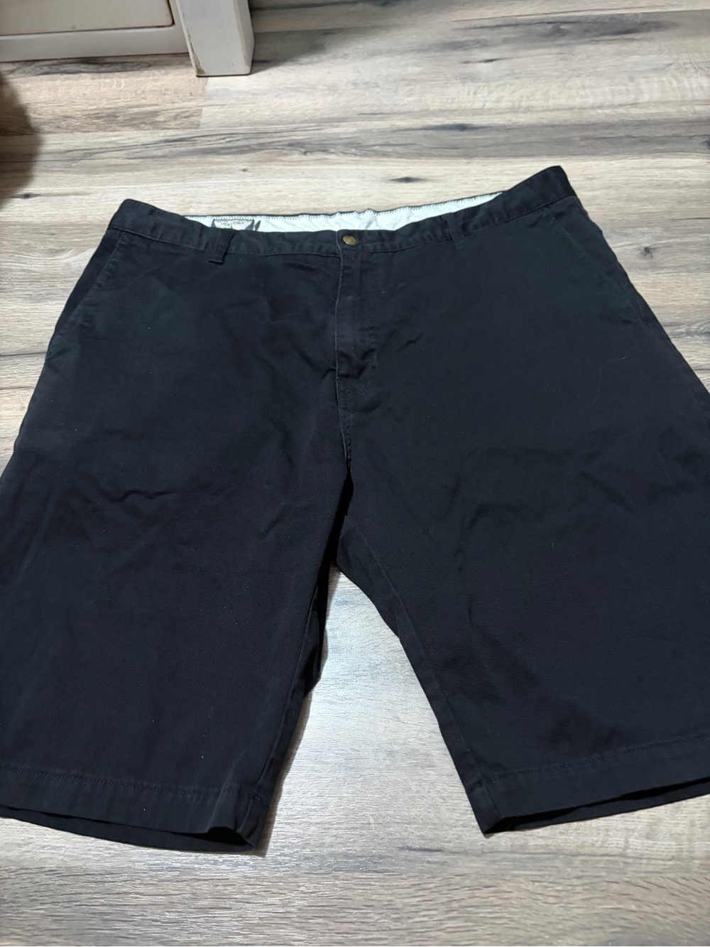 Volcom Men's Black Flat Front Casual Shorts